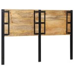 vidaXL Tăblie 160 cm lemn masiv de mango și fier