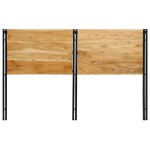 vidaXL Tăblie 160 cm din lemn masiv de salcâm și fier