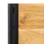 vidaXL Tăblie 160 cm din lemn masiv de salcâm și fier