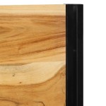 vidaXL Tăblie 180 cm lemn masiv de salcâm și fier