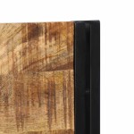 vidaXL Tăblie de pat 200 cm lemn masiv de mango și fier