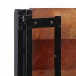 vidaXL Tăblie 200 cm lemn masiv recuperat și fier