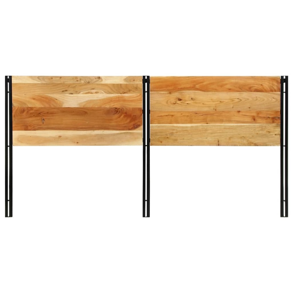 vidaXL Tăblie 200 cm din lemn masiv de salcâm și fier
