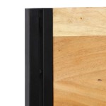 vidaXL Tăblie 200 cm din lemn masiv de salcâm și fier