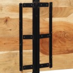 vidaXL Tăblie 200 cm din lemn masiv de salcâm și fier