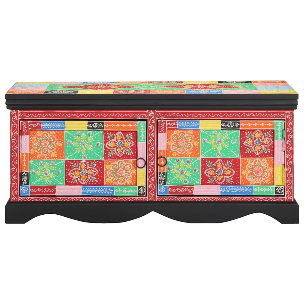 vidaXL Masuta de cafea multicolora 90x50x40 cm lemn masiv de mango