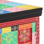 vidaXL Masuta de cafea multicolora 90x50x40 cm lemn masiv de mango