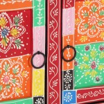 vidaXL Masuta de cafea multicolora 90x50x40 cm lemn masiv de mango