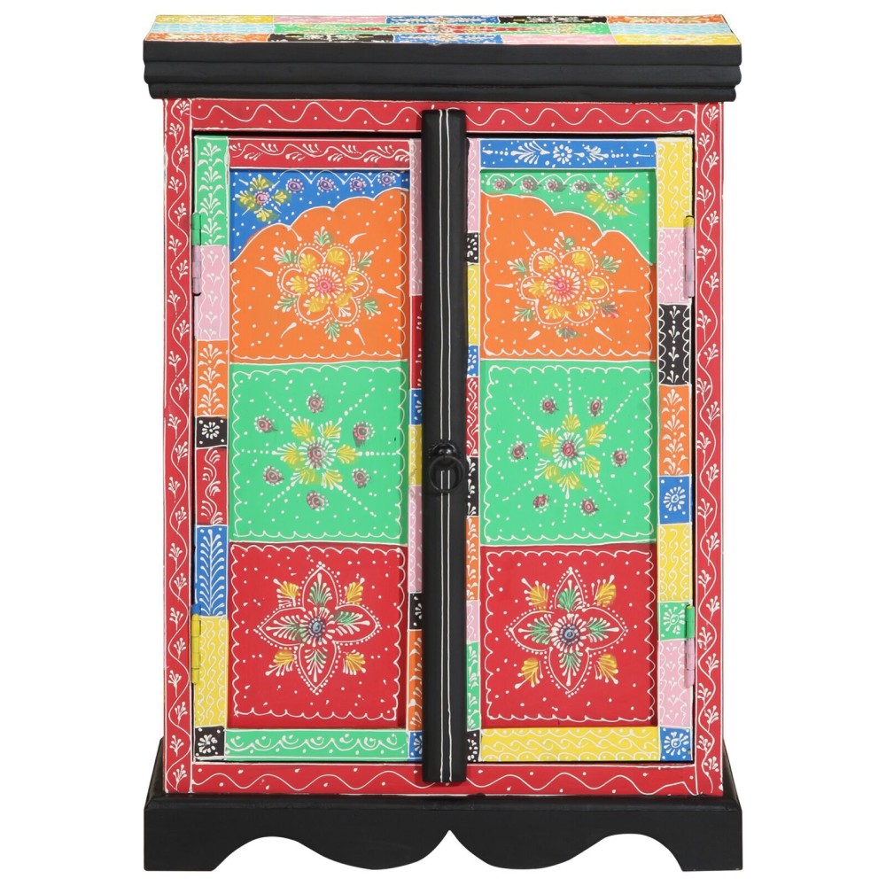 vidaXL Masă consolă, multicolor, 50x30x75 cm, lemn masiv mango