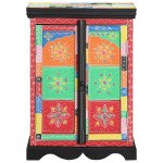 vidaXL Masă consolă, multicolor, 50x30x75 cm, lemn masiv mango vidaXL Masă consolă, multicolor, 50x30x75 cm, lemn masiv mango