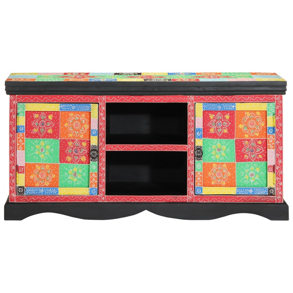 vidaXL Dulap TV Colorat 100x35x50 cm din Lemn Masiv de Mango