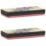 vidaXL Rafturi de perete cu raft 2 pcs Multicolour 40 x 20 x 6 cm vidaXL Rafturi de perete cu raft 2 pcs Multicolour 40 x 20 x 6 cm