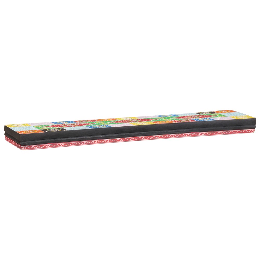 vidaXL Rafturi de perete cu raft 2 pcs Multicolour 100 x 20 x 6 cm