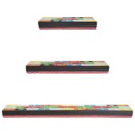 vidaXL Set de 3 rafturi montate pe perete 100x20x6 cm din lemn de mango