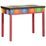 vidaXL Birou 100x50x75 cm din Lemn Masiv de Mango vidaXL Birou 100x50x75 cm din Lemn Masiv de Mango