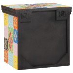 vidaXL Dulap de noapte Multicolour 40 x 30 x 40 cm Lemn masiv de mango