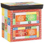 vidaXL Dulap de noapte Multicolor 40 x 30 x 40 cm Lemn masiv vopsit vidaXL Dulap de noapte Multicolor 40 x 30 x 40 cm Lemn masiv vopsit