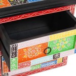 vidaXL Dulap de noapte Multicolor 40 x 30 x 40 cm Lemn masiv vopsit vidaXL Dulap de noapte Multicolor 40 x 30 x 40 cm Lemn masiv vopsit