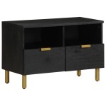 vidaXL Dulap TV, negru, 70x33x46 cm, lemn prelucrat