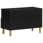 vidaXL Dulap TV, negru, 70x33x46 cm, lemn prelucrat