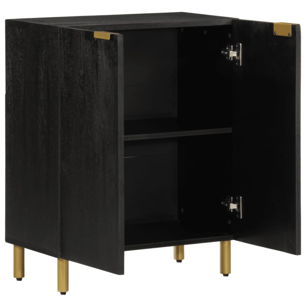 vidaXL Dulap, negru, 60x33x75 cm, lemn prelucrat