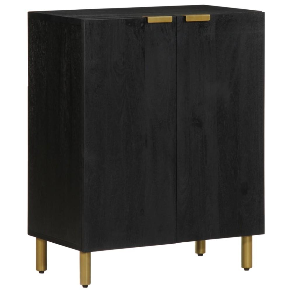 vidaXL Dulap, negru, 60x33x75 cm, lemn prelucrat
