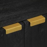 vidaXL Dulap, negru, 60x33x75 cm, lemn prelucrat vidaXL Dulap, negru, 60x33x75 cm, lemn prelucrat
