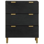 vidaXL Dulap, negru, 60x33x75 cm, lemn prelucrat