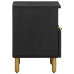 vidaXL Noptieră, negru, 40x33x46 cm, lemn prelucrat