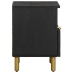 vidaXL Noptieră, negru, 40x33x46 cm, lemn prelucrat