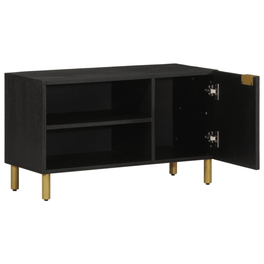 vidaXL Dulap TV, negru, 80x33x46 cm, lemn prelucrat