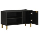 vidaXL Dulap TV, negru, 80x33x46 cm, lemn prelucrat
