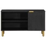 vidaXL Dulap TV, negru, 80x33x46 cm, lemn prelucrat
