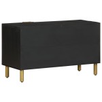 vidaXL Dulap TV, negru, 80x33x46 cm, lemn prelucrat