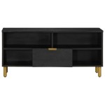 vidaXL Dulap TV, negru, 100x33x46 cm, lemn prelucrat