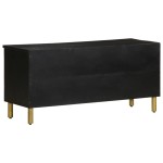 vidaXL Dulap TV, negru, 100x33x46 cm, lemn prelucrat