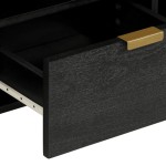 vidaXL Dulap TV, negru, 100x33x46 cm, lemn prelucrat