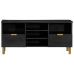 vidaXL Dulap TV, negru, 100x33x46 cm, lemn prelucrat vidaXL Dulap TV, negru, 100x33x46 cm, lemn prelucrat