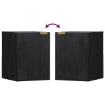 vidaXL Dulap suspendat de baie, negru, 38x33x48 cm, lemn prelucrat vidaXL Dulap suspendat de baie, negru, 38x33x48 cm, lemn prelucrat