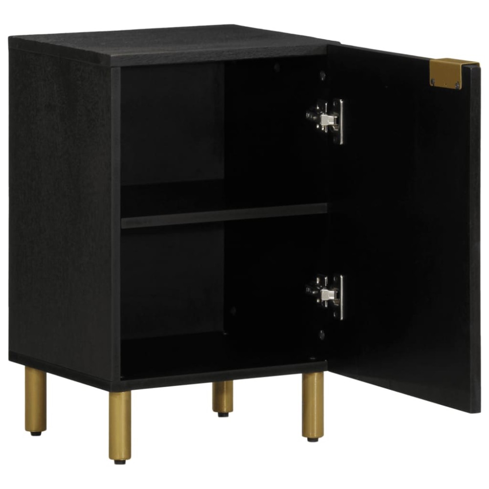 vidaXL Dulap de baie, negru, 38x33x58 cm, lemn prelucrat