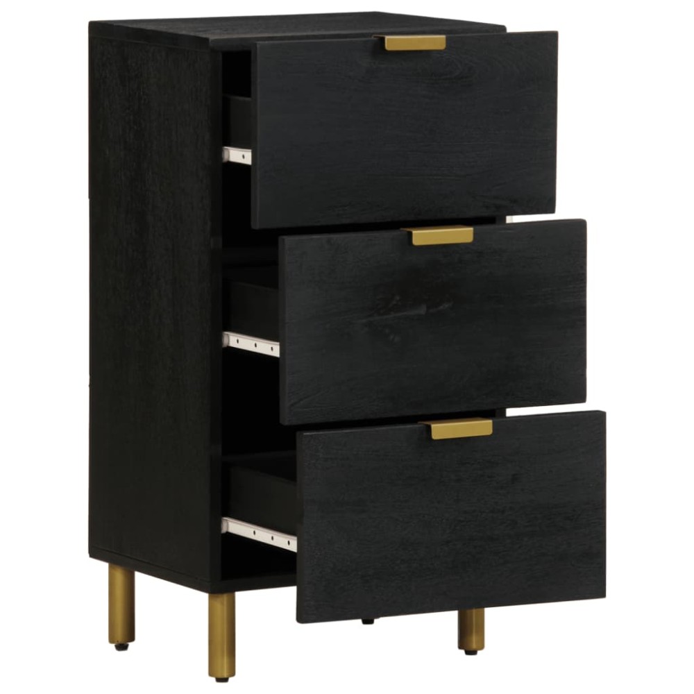 vidaXL Dulap, negru, 40x33x75 cm, lemn prelucrat
