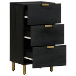 vidaXL Dulap, negru, 40x33x75 cm, lemn prelucrat