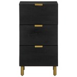 vidaXL Dulap, negru, 40x33x75 cm, lemn prelucrat