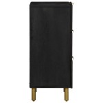 vidaXL Dulap, negru, 40x33x75 cm, lemn prelucrat