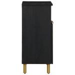 vidaXL Dulap, negru, 60x33x75 cm, lemn prelucrat