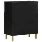 vidaXL Dulap, negru, 60x33x75 cm, lemn prelucrat