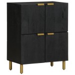 vidaXL Dulap, negru, 60x33x75 cm, lemn prelucrat vidaXL Dulap, negru, 60x33x75 cm, lemn prelucrat