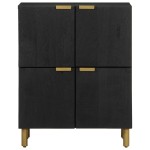 vidaXL Dulap, negru, 60x33x75 cm, lemn prelucrat vidaXL Dulap, negru, 60x33x75 cm, lemn prelucrat