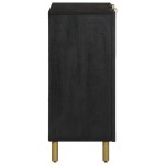 vidaXL Servantă, negru, 90x33x75 cm, lemn prelucrat