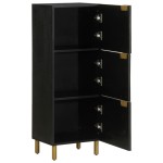 vidaXL Dulap înalt, negru, 40x33x110 cm, lemn prelucrat